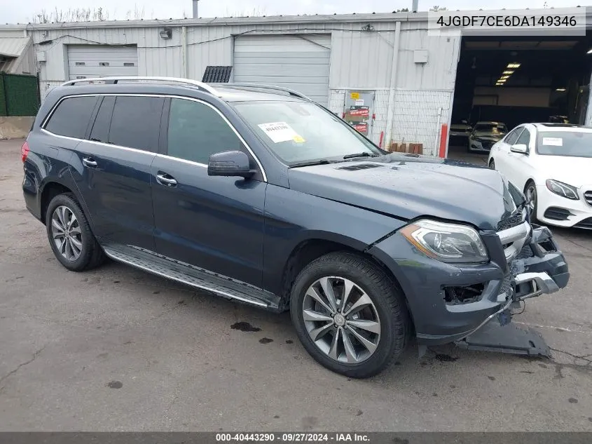 2013 Mercedes-Benz Gl 450 4Matic VIN: 4JGDF7CE6DA149346 Lot: 40443290