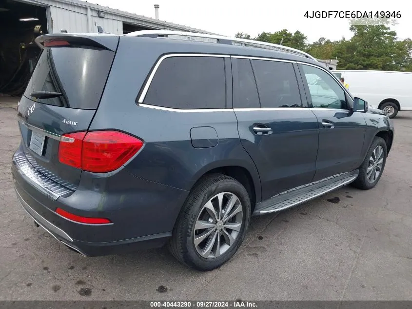 2013 Mercedes-Benz Gl 450 4Matic VIN: 4JGDF7CE6DA149346 Lot: 40443290