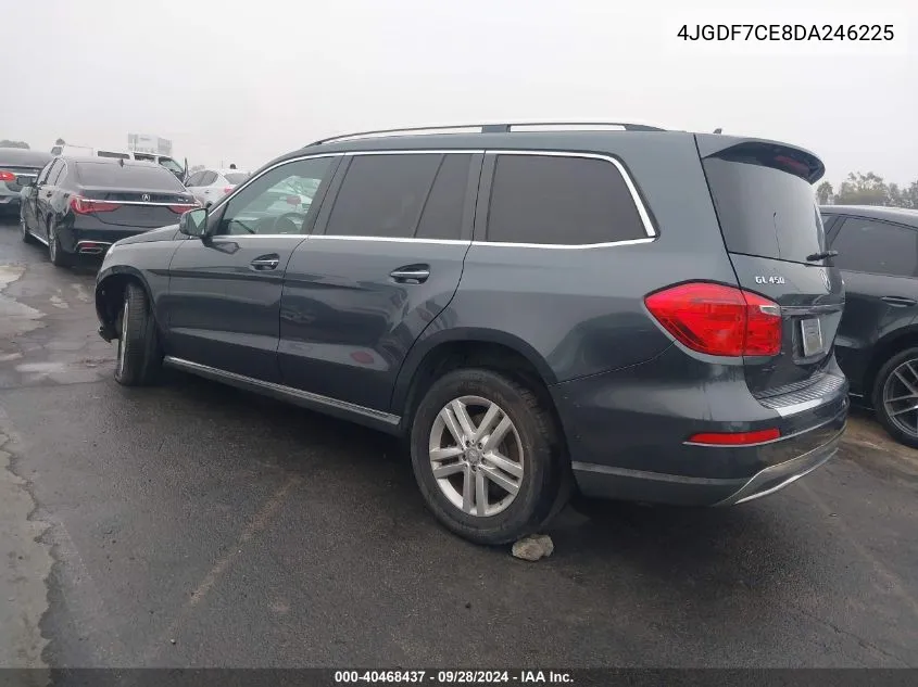 2013 Mercedes-Benz Gl 450 4Matic VIN: 4JGDF7CE8DA246225 Lot: 40468437