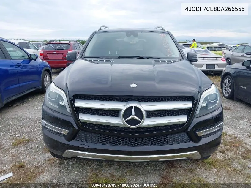 2013 Mercedes-Benz Gl 450 4Matic VIN: 4JGDF7CE8DA266555 Lot: 40478789