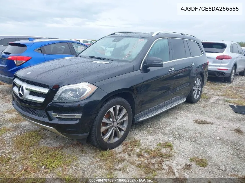 2013 Mercedes-Benz Gl 450 4Matic VIN: 4JGDF7CE8DA266555 Lot: 40478789