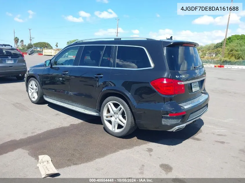 2013 Mercedes-Benz Gl 550 4Matic VIN: 4JGDF7DE8DA161688 Lot: 40554448