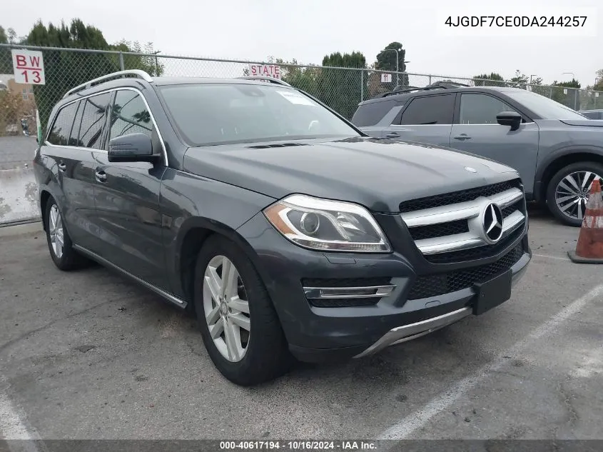 2013 Mercedes-Benz Gl 450 4Matic VIN: 4JGDF7CE0DA244257 Lot: 40617194