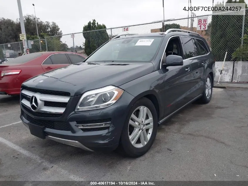 2013 Mercedes-Benz Gl 450 4Matic VIN: 4JGDF7CE0DA244257 Lot: 40617194