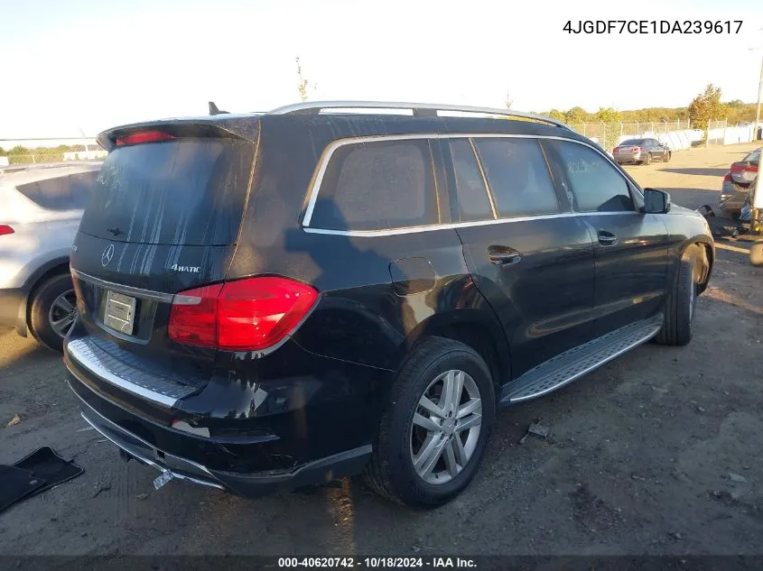 2013 Mercedes-Benz Gl 450 4Matic VIN: 4JGDF7CE1DA239617 Lot: 40620742