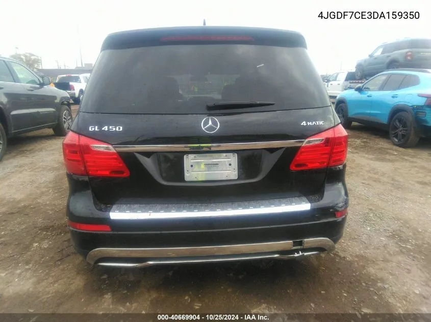 2013 Mercedes-Benz Gl 450 4Matic VIN: 4JGDF7CE3DA159350 Lot: 40669904