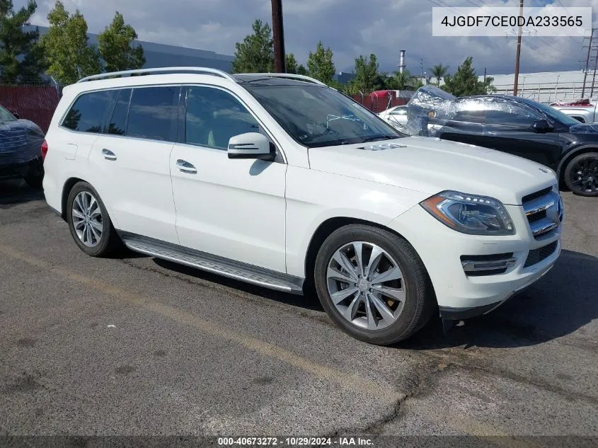 2013 Mercedes-Benz Gl 450 4Matic VIN: 4JGDF7CE0DA233565 Lot: 40673272