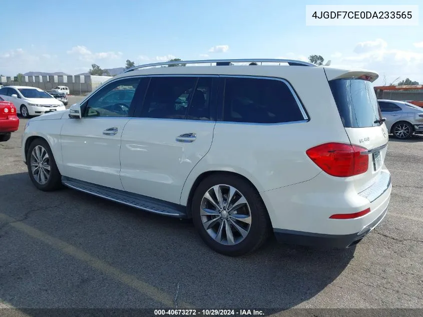 2013 Mercedes-Benz Gl 450 4Matic VIN: 4JGDF7CE0DA233565 Lot: 40673272