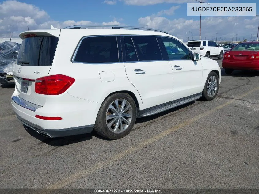 2013 Mercedes-Benz Gl 450 4Matic VIN: 4JGDF7CE0DA233565 Lot: 40673272