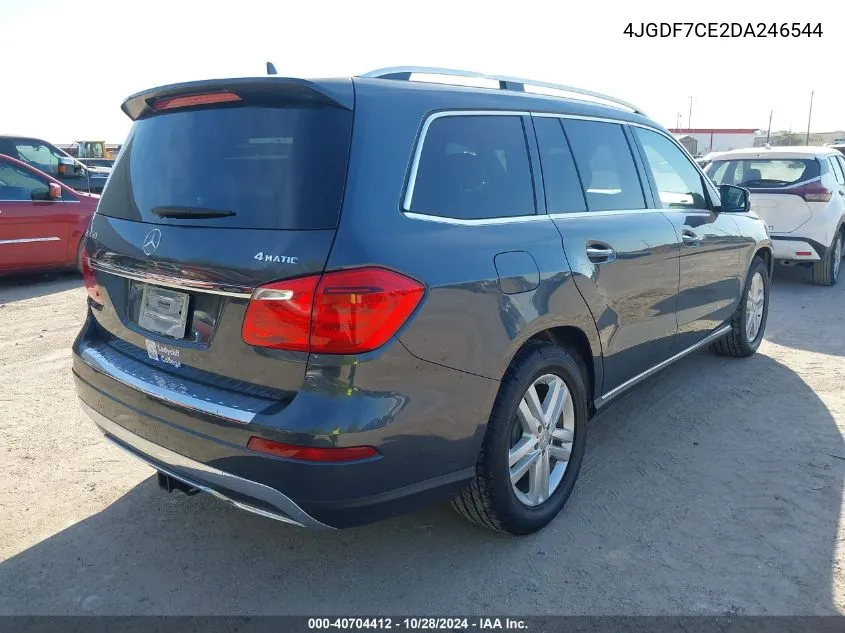 2013 Mercedes-Benz Gl 450 4Matic VIN: 4JGDF7CE2DA246544 Lot: 40704412