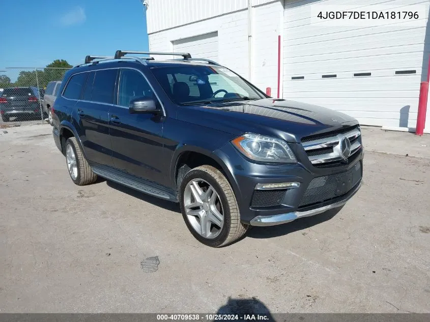 2013 Mercedes-Benz Gl 550 4Matic VIN: 4JGDF7DE1DA181796 Lot: 40709538