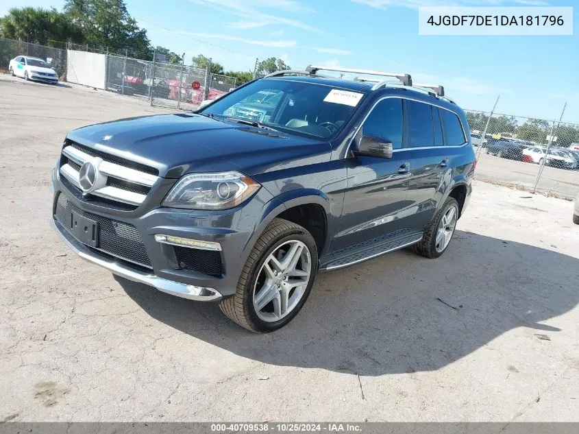 2013 Mercedes-Benz Gl 550 4Matic VIN: 4JGDF7DE1DA181796 Lot: 40709538