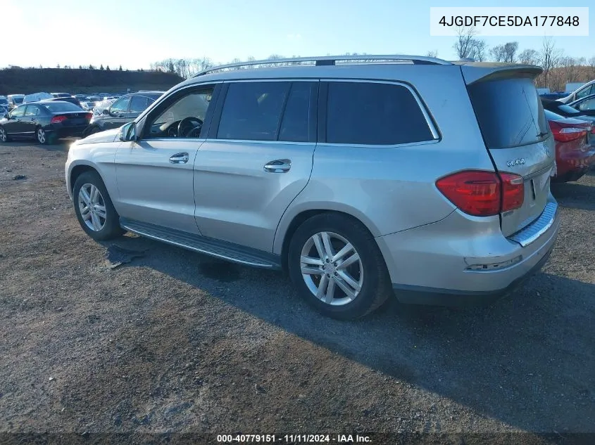 2013 Mercedes-Benz Gl 450 4Matic VIN: 4JGDF7CE5DA177848 Lot: 40779151