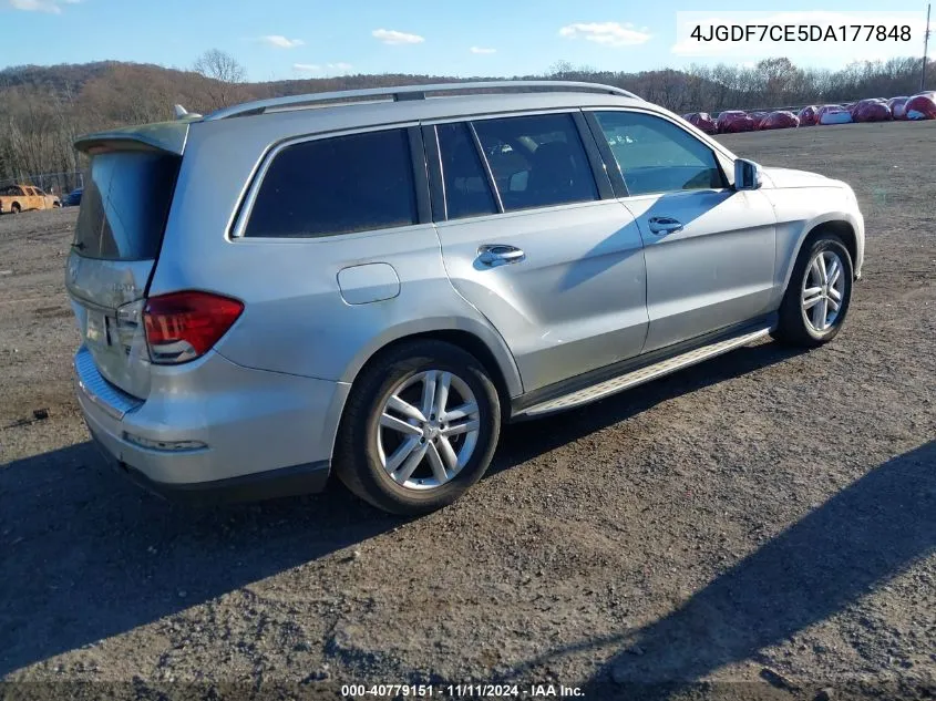 2013 Mercedes-Benz Gl 450 4Matic VIN: 4JGDF7CE5DA177848 Lot: 40779151