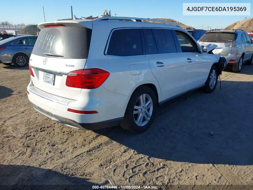 2013 Mercedes-Benz Gl 450 4Matic VIN: 4JGDF7CE6DA195369 Lot: 40784446