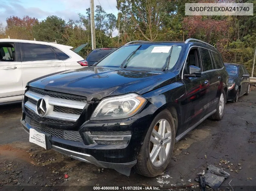 2013 Mercedes-Benz Gl 350 Bluetec 4Matic VIN: 4JGDF2EEXDA241740 Lot: 40800838