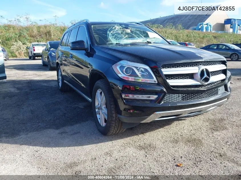 2013 Mercedes-Benz Gl 450 4Matic VIN: 4JGDF7CE3DA142855 Lot: 40804364