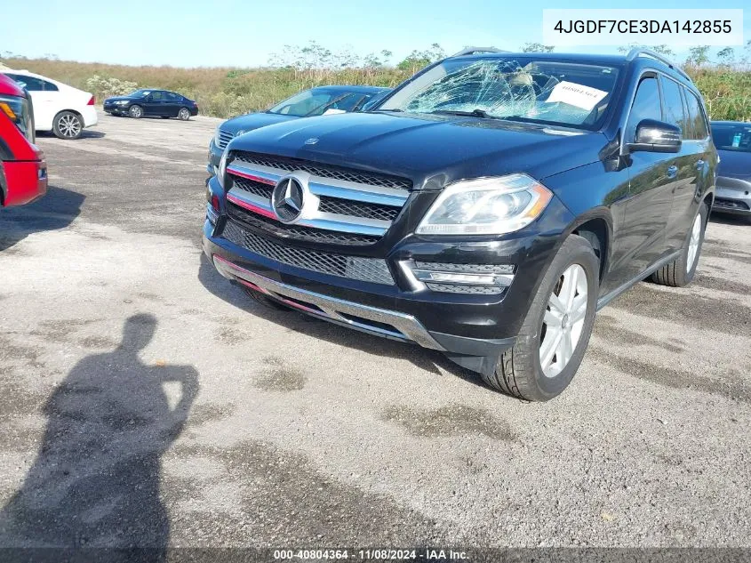 2013 Mercedes-Benz Gl 450 4Matic VIN: 4JGDF7CE3DA142855 Lot: 40804364