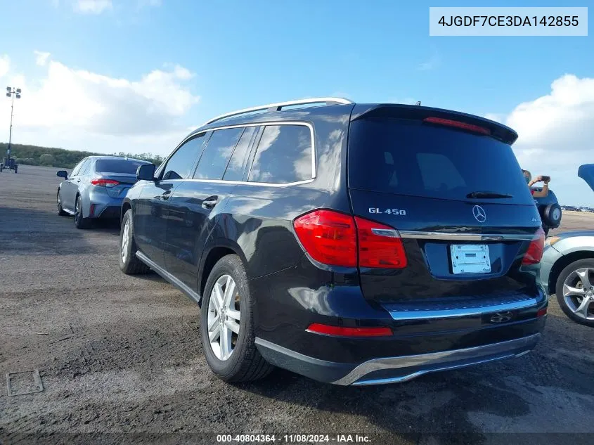 2013 Mercedes-Benz Gl 450 4Matic VIN: 4JGDF7CE3DA142855 Lot: 40804364