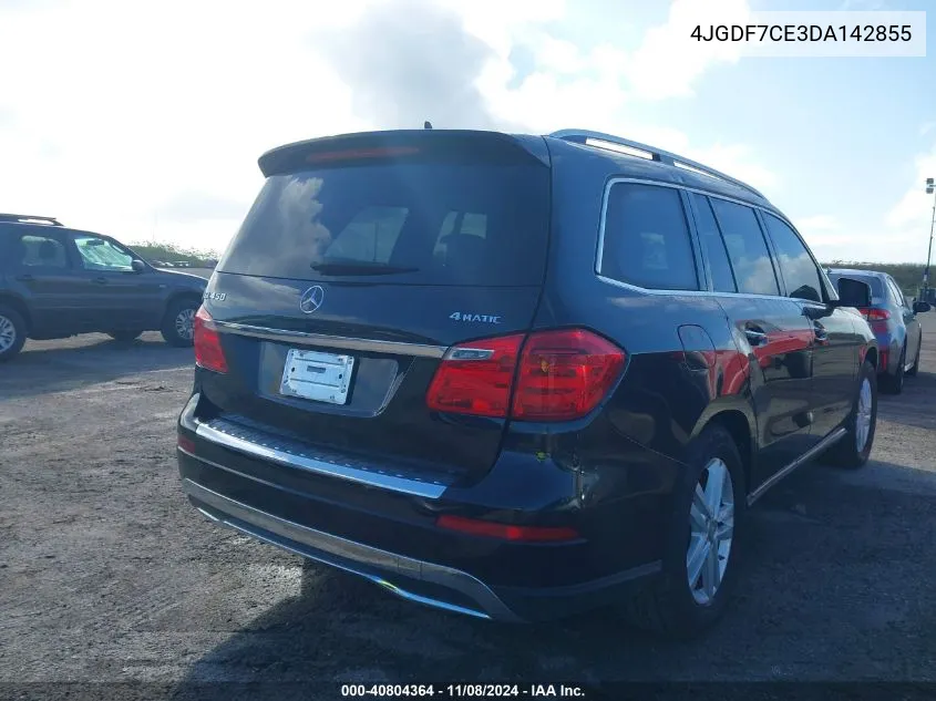 2013 Mercedes-Benz Gl 450 4Matic VIN: 4JGDF7CE3DA142855 Lot: 40804364