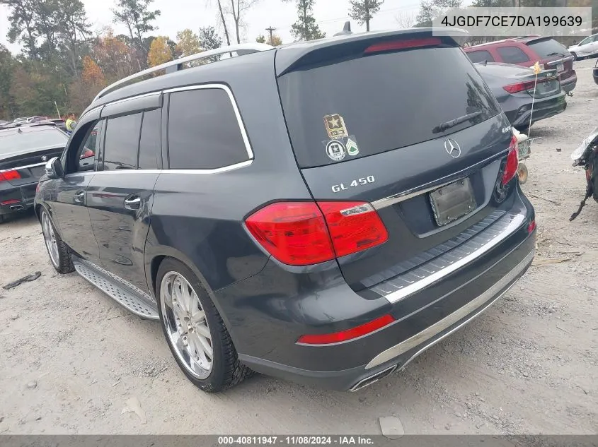 2013 Mercedes-Benz Gl 450 4Matic VIN: 4JGDF7CE7DA199639 Lot: 40811947