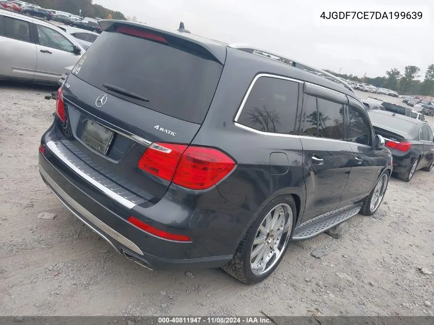 2013 Mercedes-Benz Gl 450 4Matic VIN: 4JGDF7CE7DA199639 Lot: 40811947