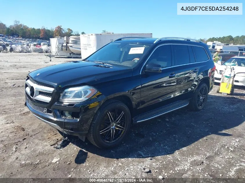 2013 Mercedes-Benz Gl 450 4Matic VIN: 4JGDF7CE5DA254248 Lot: 40840762