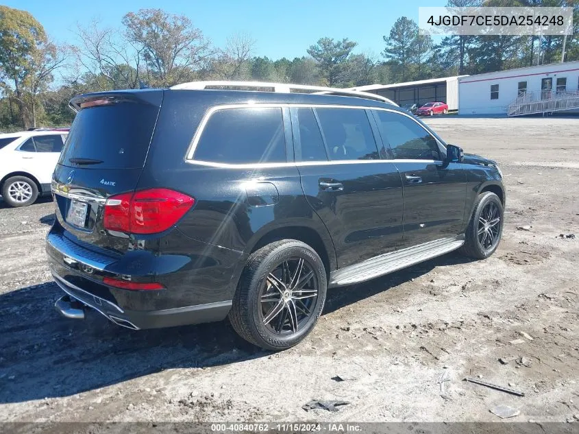 2013 Mercedes-Benz Gl 450 4Matic VIN: 4JGDF7CE5DA254248 Lot: 40840762