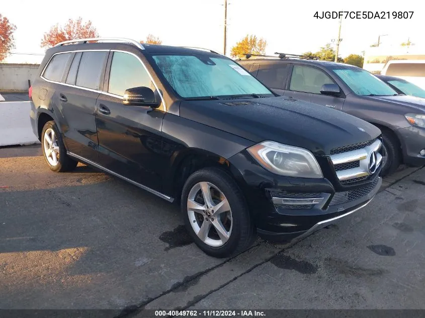 2013 Mercedes-Benz Gl 450 4Matic VIN: 4JGDF7CE5DA219807 Lot: 40849762