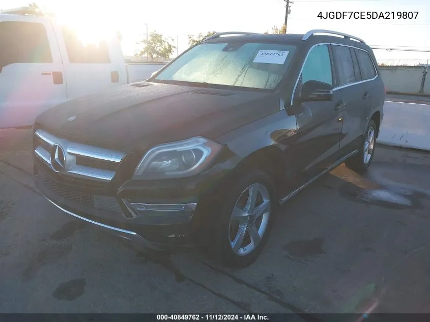 2013 Mercedes-Benz Gl 450 4Matic VIN: 4JGDF7CE5DA219807 Lot: 40849762