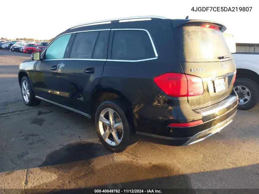 2013 Mercedes-Benz Gl 450 4Matic VIN: 4JGDF7CE5DA219807 Lot: 40849762