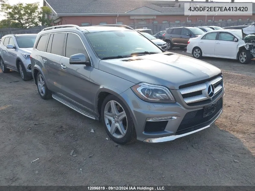 2014 Mercedes-Benz Gl-Class VIN: 4JGDF2EE7EA413420 Lot: 12096819