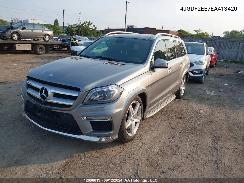 2014 Mercedes-Benz Gl-Class VIN: 4JGDF2EE7EA413420 Lot: 12096819