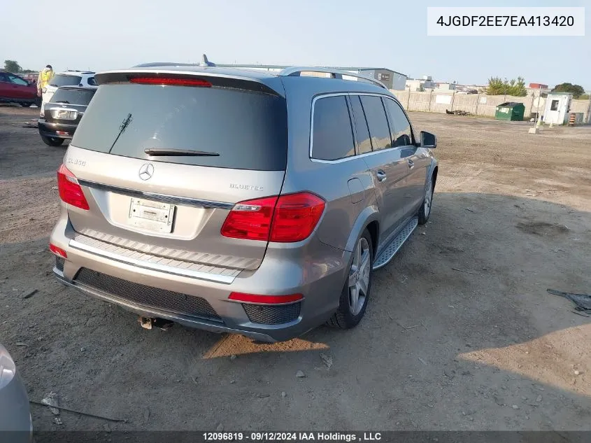 2014 Mercedes-Benz Gl-Class VIN: 4JGDF2EE7EA413420 Lot: 12096819