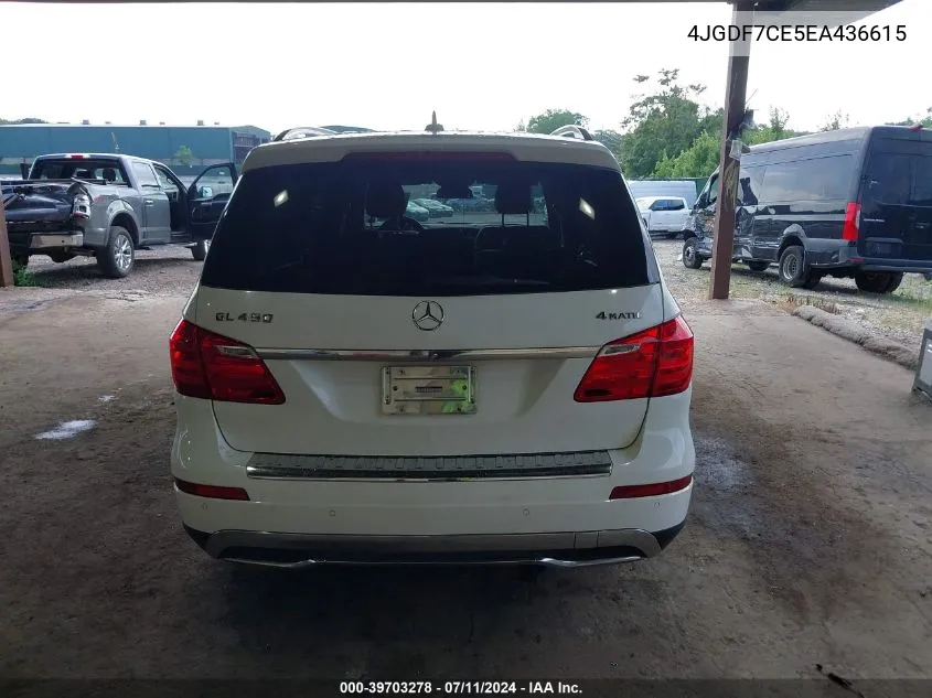 2014 Mercedes-Benz Gl 450 4Matic VIN: 4JGDF7CE5EA436615 Lot: 39703278