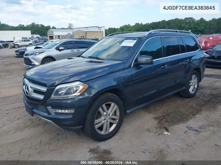 2014 Mercedes-Benz Gl 450 450 4Matic VIN: 4JGDF7CE8EA383845 Lot: 39705000