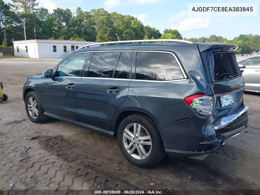 2014 Mercedes-Benz Gl 450 450 4Matic VIN: 4JGDF7CE8EA383845 Lot: 39705000