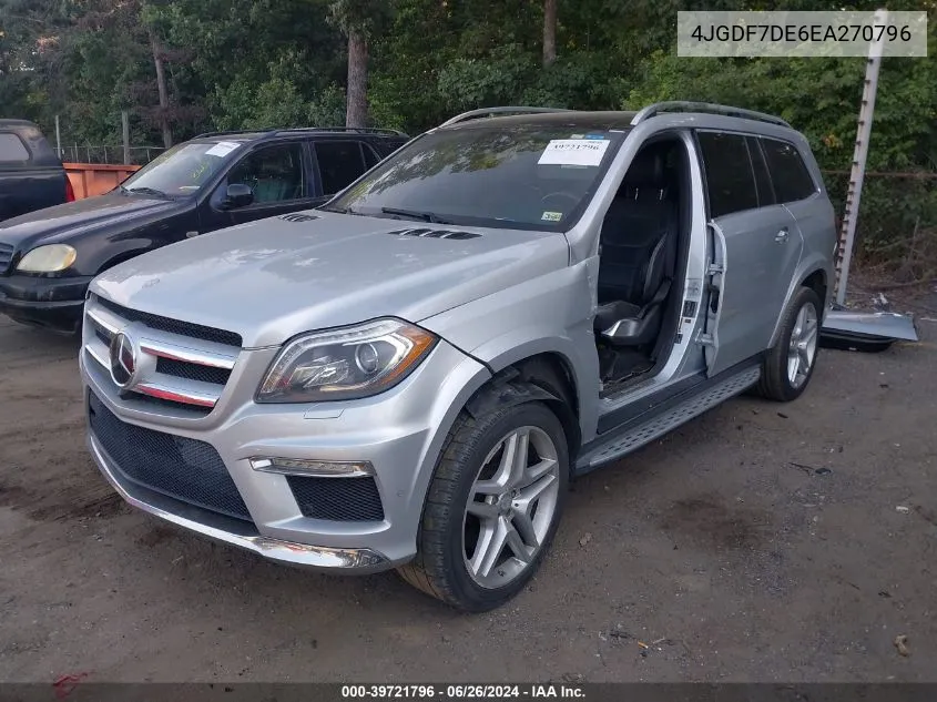 2014 Mercedes-Benz Gl 550 4Matic VIN: 4JGDF7DE6EA270796 Lot: 39721796