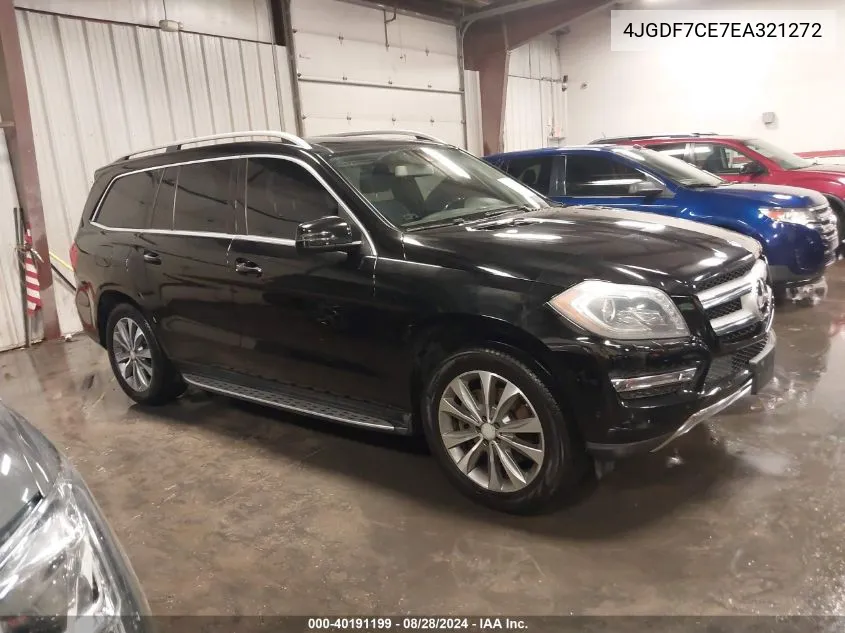 2014 Mercedes-Benz Gl 450 4Matic VIN: 4JGDF7CE7EA321272 Lot: 40191199