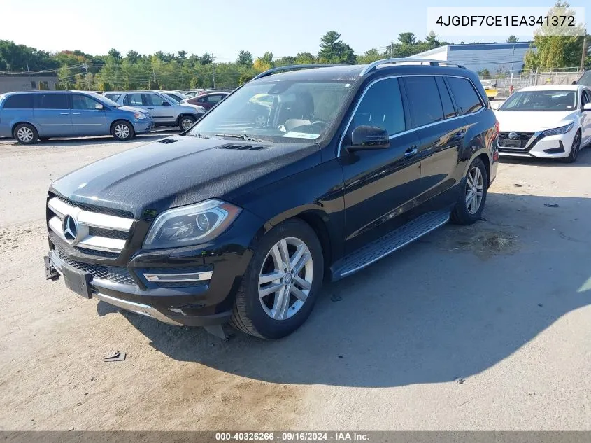 2014 Mercedes-Benz Gl 450 4Matic VIN: 4JGDF7CE1EA341372 Lot: 40326266