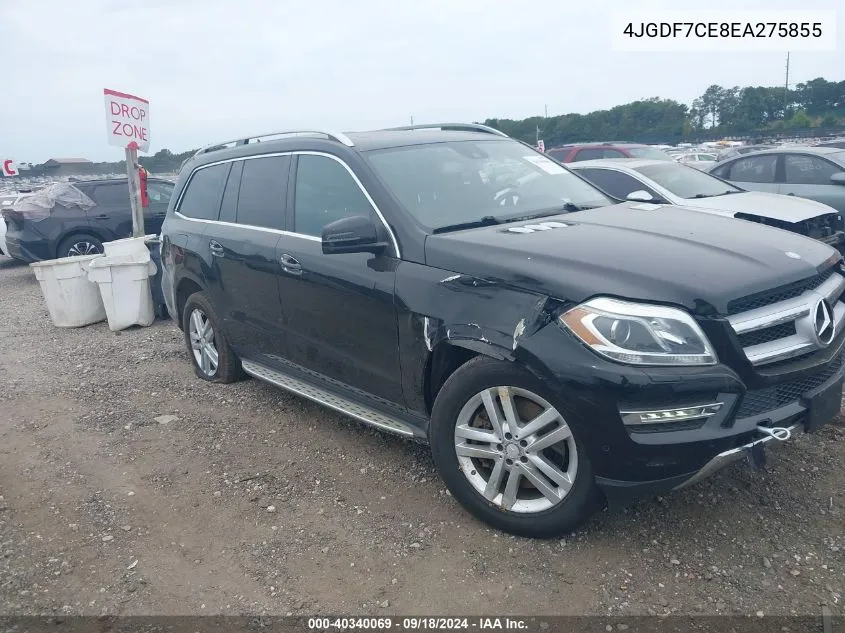 2014 Mercedes-Benz Gl 450 4Matic VIN: 4JGDF7CE8EA275855 Lot: 40340069