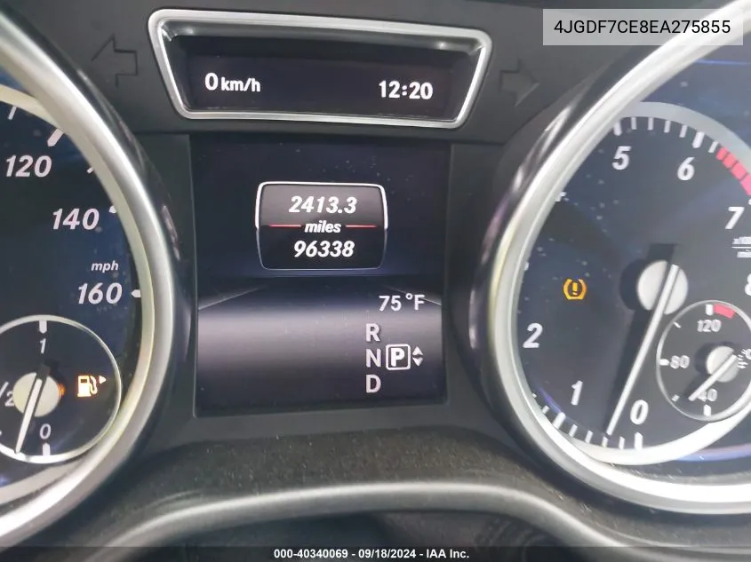 4JGDF7CE8EA275855 2014 Mercedes-Benz Gl 450 4Matic