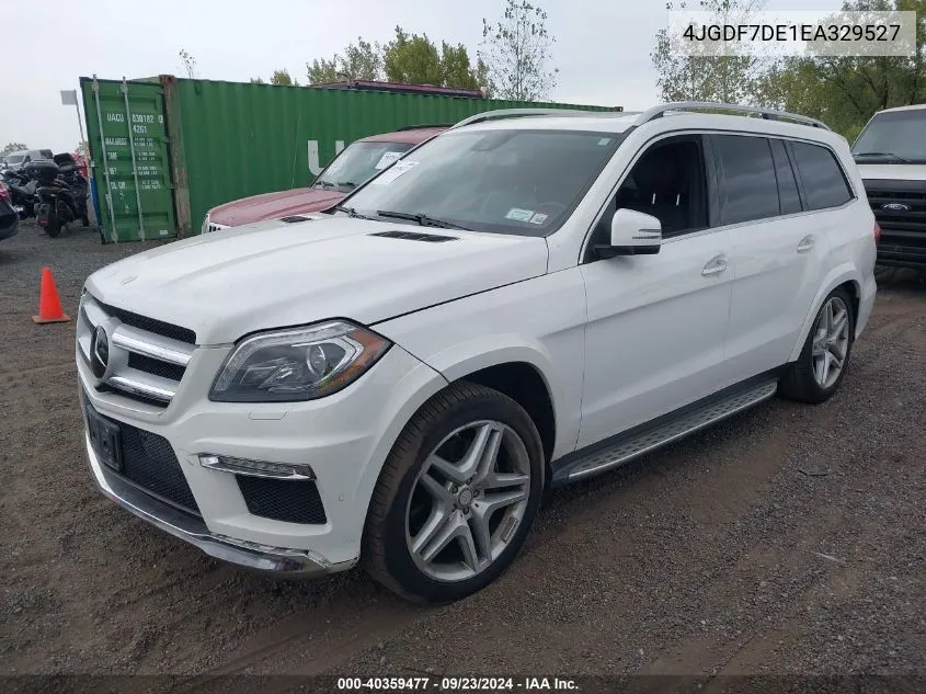 2014 Mercedes-Benz Gl 550 4Matic VIN: 4JGDF7DE1EA329527 Lot: 40359477