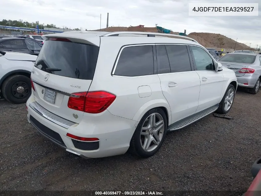 2014 Mercedes-Benz Gl 550 4Matic VIN: 4JGDF7DE1EA329527 Lot: 40359477