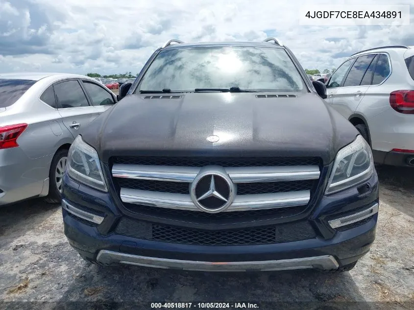 2014 Mercedes-Benz Gl 450 4Matic VIN: 4JGDF7CE8EA434891 Lot: 40518817