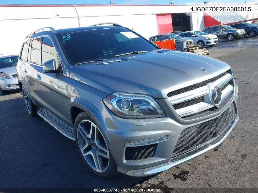 2014 Mercedes-Benz Gl 550 4Matic VIN: 4JGDF7DE2EA306015 Lot: 40587743