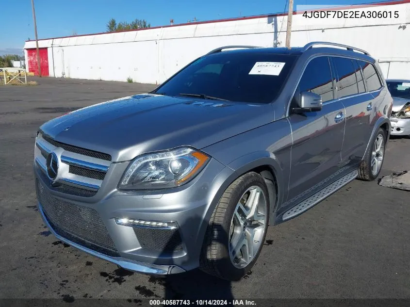 2014 Mercedes-Benz Gl 550 4Matic VIN: 4JGDF7DE2EA306015 Lot: 40587743