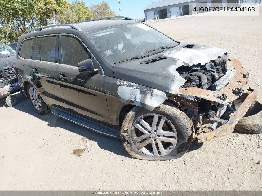 2014 Mercedes-Benz Gl 450 4Matic VIN: 4JGDF7CE1EA404163 Lot: 40596433