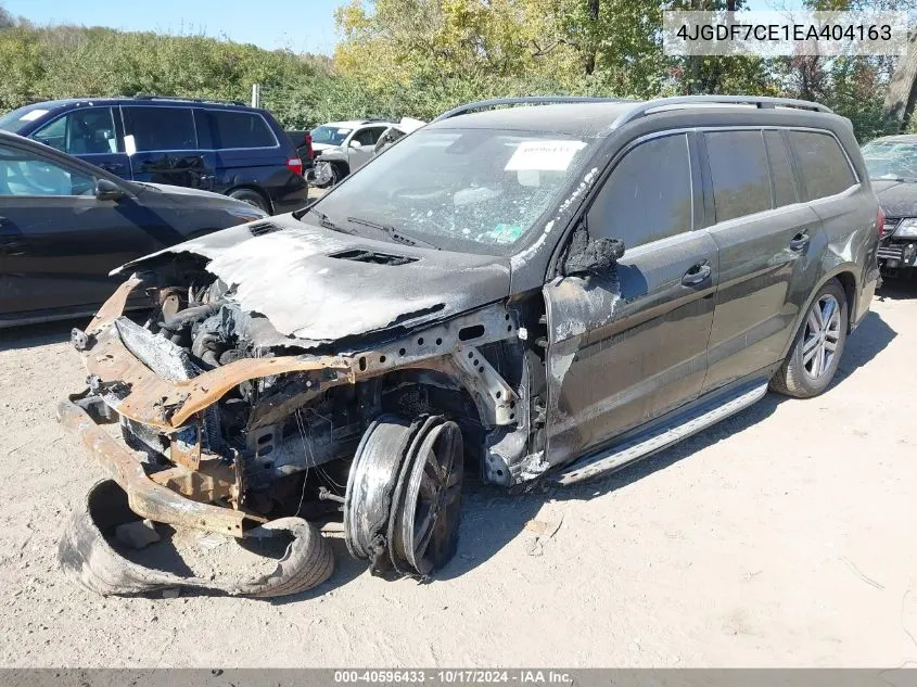 2014 Mercedes-Benz Gl 450 4Matic VIN: 4JGDF7CE1EA404163 Lot: 40596433