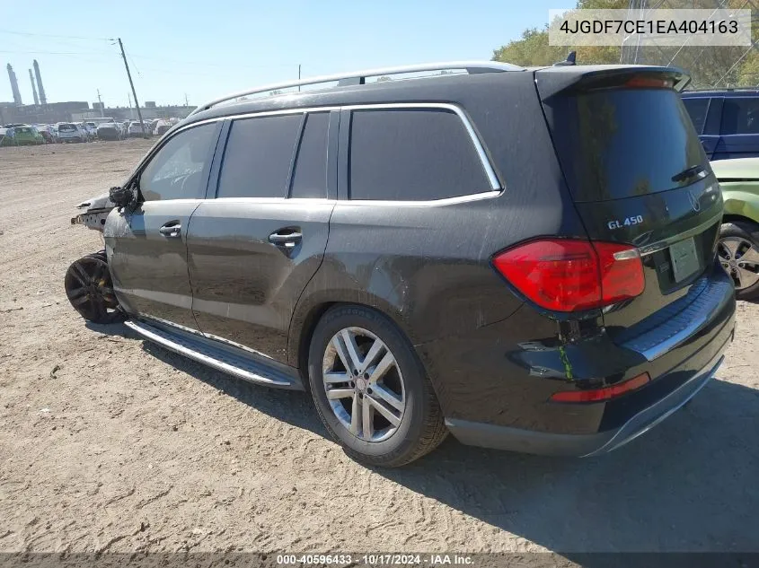 2014 Mercedes-Benz Gl 450 4Matic VIN: 4JGDF7CE1EA404163 Lot: 40596433